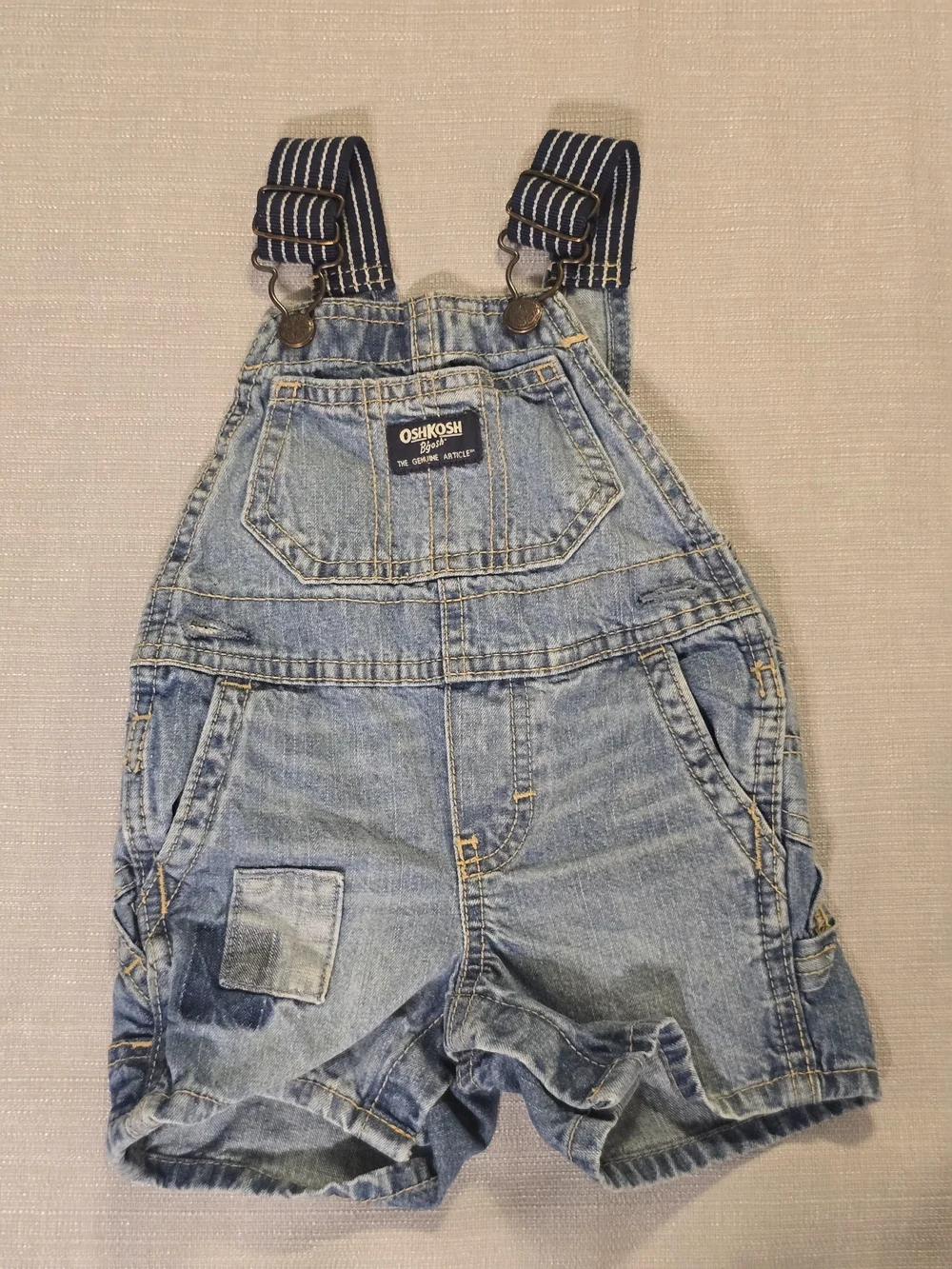 OshKosh Light Blue Denim Shortalls for Kids